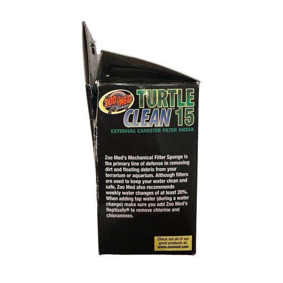 Turtle Clean 15 Zoo Med External Mechanical Filter Sponge Set of‎ 2 - Picture 4 of 4